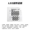 Medidor de Temperatura e Umidade Portátil de Mão Bluetooth Medidor de Temperatura e Umidade de Fábrica Gravador Digital Display Digital de Alta Precisão de Mão