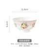 Vajilla de porcelana con diseño de flores románticas, de gran belleza y valor, ideal para cuencos, platos, cucharas, soperas, bodas, nuevos cuencos de cerámica para el hogar, palillos y utensilios para el hogar.