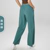 Pantalones Largos Holgados con Protección Solar Aidu Sz para Mujer con Bolsillos, Cremallera, Ajuste en la Cintura, Pierna Recta Pierna Ancha, Pantalones Deportivos Frescos y de Secado Rápido