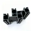 Perfil de Tira de Soporte de Columna de Plástico ABS Extruido, Perfil Extruido Negro Brillante con Alta Resistencia, Alto Brillo y Alta Precisión