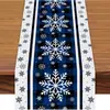 Caminho de mesa Amazon novo Natal criativo estampado toalha de mesa poliéster tapete de mesa transfronteiriço sala de estar sala de jantar caminho de mesa decorativo