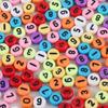 4*7mm educação infantil diy acessórios de joias com contas números acrílicos/letras russas/inglesas estrelas e lua contas planas