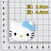 Parche de Goma Suave de PVC Cabeza de Gato de Dibujos Animados Gato Kt Accesorios para Funda de Teléfono Móvil y Tableta Materiales para Bricolaje en Casa Imán para Refrigerador