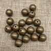 En stock al por mayor cuentas redondas de bronce estilo retro cuentas de bronce 4-14 mm cuentas redondas cosidas a mano decoración de ropa DIY