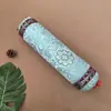 Fronha para Travesseiro de Coluna Cervical com Brocado, Semente de Espinheiro Alvar e Artemísia, Trigo Sarraceno, Casca de Semente de Cipreste, Fronha de Seda e Cetim, Fronha Cilíndrica Doce