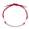 Pulsera Nueva de Bambú para Examen de Admisión de Posgrado para Mujeres Benmingnian Nicho Lujo Ligero Diseño de Ónix Rojo Cuerda de Mano Hecha a Mano Amuletos