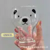 Taza de Leche de Vidrio de Celebridad de Internet de Aspecto Elegante, Taza para Beber Jugo de Bebida Fría de Oso Lindo para Mujer, Taza de Cerveza para el Hogar