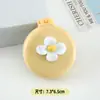 Pente dobrável estilo creme com almofada de ar e espelho para festa estudantil, pente fofo e portátil com bolsa de ar para viagens, pequeno pente doméstico