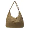 Bolso Tote Nuevo para el Trabajo y los Viajes Diarios, Bolso de Hombro de Nailon para Estudiantes Universitarias, Bolso Cruzado para la Clase, Bolso Grande Acolchado de Algodón
