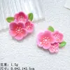Lindos Dibujos Animados Color Sólido Flor de Durazno Resina Accesorios DIY Pasador Joyería Pegamento en Crema Agujero Zapatos Materiales Hechos a Mano Mayoreo