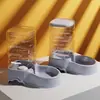 Bebedouro automático para animais de estimação transfronteiriço, comedouro de grande capacidade para gatos, tigela para cães, tigela para gatos, dispensador de água que evita molhar a boca e tombar