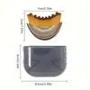 Cepillo de Masaje Facial Linfático Transfronterizo para Contorno Facial Cepillo para Cuidado del Cuello con Forma de Media Luna para Contorno Linfático Facial