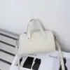 Bolsa de Mão Togo Couro de Vaca Camada Superior Luxo Leve Moda Simples, Bolsa Concha Elegante Cor Sólida, Bolsa de Mão Feminina Macia Couro Genuíno
