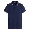 Camiseta de Manga Curta Grande Tamanho Verão 2023 Manga Meia Manga Personalizada Gola Lapela Roupa de Trabalho Camiseta Masculina e Feminina Roupa de Fábrica Camisa Polo Roupa de Trabalho