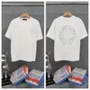 Transfronterizo. Diseño de Marca de Moda 26Ss Estampado de Letras de Herradura. Camisas Casuales de Manga Corta de Moda para Hombres, Mujeres y Parejas