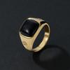 Anillo de plata esterlina para hombre malaquita simple clásico anillo de personalidad europeo y americano dominante lujo anillo retro para hombre al por mayor