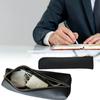 Estilo Coreano Pequeña Fresca Piel Cremallera Estuche para Lápices Viaje Portátil para Mujer Bolsa de Almacenamiento para Brochas de Maquillaje Estudiante Papelería Estuche para Lápices