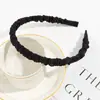 Diadema Nudosa de Color Puro Fina Estilo Coreano Diadema Simple Elegante de Cuero PU Accesorios Versátiles para el Cabello de Mujer Diadema para Salir
