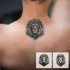 Adesivos de Tatuagem Temporária Cruzados Leão Rei Ervas Legais Criativos Duradouros à Prova d'Água 7~15 Dias Tatuagem para Braço de Meninos e Meninas