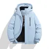 Inverno Novo ao Ar Livre Grafeno Penugem Algodão Espessado Isolamento de Algodão Jaqueta Solta com Capuz Jaqueta Puffer para Adolescentes Tendência