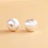 Ciervo Dorado Rey Gato Ojo Perlas Plata Pura Flor de Coche Perlas Redondas 4mm 6mm Perlas Plateadas Cuerda DIY Hecha a Mano Accesorios de Plata