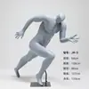 Mannequins Esportivos de Corrida Modelo Fábrica Masculinos e Femininos Expositores de Loja de Roupas Modelos Humanos Falsos Suporte de Exposição para Mannequins de Vitrine