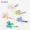 Wjia Primavera Verão Nova Moda Simples Presilha Lateral Flor Franja Presilha Cabelos Soltos Feminino Doce Alto Padrão Acessórios de Cabelo Presilha de Cabelo