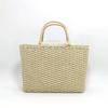 Nova Bolsa de Mão Francesa para Exportação Alça de Rattan Casual Estilo Europeu e Americano Romântica Bolsa Feminina Simples, Fresca e Doce