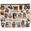 Amazon Transfronterizo Temu Popular Estampado de Dibujos Animados Bolsa de Maquillaje Bolsa de Almacenamiento de Gran Capacidad Bolsa de Almacenamiento de Lona