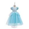 Vestido de princesa Cenicienta 2024 vestido para niñas frozen Navidad 61 vestido de actuación vestido de fiesta