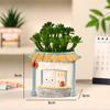 Casa de Chá Cartoon Criativa Plantas em Vasos de Animais Vasos de Flores Suculentas Jardinagem Doméstica Decoração de Mesa de Estudante Enfeites Presentes de Resina