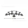Pendientes de Titanio Fengtai F136, Cilíndricos Soldados, Bolas Redondas, para Hélice, Joyería para Piercings Corporales de Titanio G23