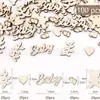 Em estoque Festa de Aniversário Scrapbook de Papel Combinação Decorativa Lasca de Madeira DIY Decoração de Festa de Batismo Infantil Decoração de Espalhar para Casamento