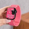 Adequado para Pulseira de Apple Watch S10, Silicone Blindado de Três Contas Magnético Forte Pulseira Iwatch11