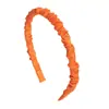 Diadema Popular de Satén Plisado de Color Sólido Base de Placa Celebridad de Internet Dulce Temperamento Versátil Accesorios para el Cabello para Mujeres