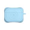 Adecuado para AirPods 2/3ª generación, funda protectora de color sólido para auriculares Bluetooth, funda ondulada de silicona líquida para auriculares