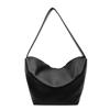 2025 Nova Bolsa de Couro Macio de Grande Capacidade Moda Feminina Versátil Estilo Preguiçoso Tote de Ombro Transversal Bolsa Grande