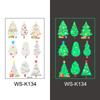 Nuevo en stock Más Vendido Luminoso Navidad Tatuaje Pegatina Fiesta Navideña Vidrio de Ventana Regalo de Navidad Decoración Pegatina
