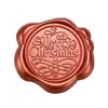 Adesivo de lacre de cera bordô cintilante Série de Natal convite de envelope decoração de garrafa de vinho adesivo de vedação