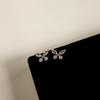 Pendientes de Mariposa Coloridos Lindos y Compactos para Mujer, Pendientes Pequeños Frescos de Circonita Estilo Coreano, Pendientes Niche de Moda de Alta Gama