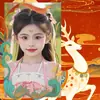 Regalo Día del Niño Estilo Dunhuang Estilo Antiguo Larga Duración Festivo Femenino Colorido Impermeable Decorativo Maquillaje Facial Tatuaje Pegatinas Brillo