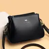 Bolsa Feminina Nova 2021 Crossbody Bolsa de Ombro Grande Capacidade Multicamadas Atmosférica Mãe Bolsa Europeia e Americana de Uma Peça de Cabelo