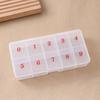 Caja de Joyería para Uñas Caja Vacía para Uñas Caja de Diamantes Grande de 10 Compartimentos Caja de Almacenamiento de Escritorio para Pendientes Pendientes Collar Anillo Pulsera