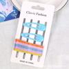 Elegante horquilla de color BB con clip lateral, horquilla de color caramelo con palabra de celebridad de Internet, accesorios para el cabello de estudiantes de Corea del Sur.