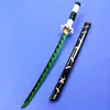 Cuchillo de Madera Corto de Bambú Versión Infantil de Tanjiro Demon Slayer: Kimetsu No Yaiba Pilar de la Llama Kyojuro Rengoku Mi Esposa Cuchillo de Madera Sin Filo