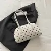 Bolsa almofada 2026 bolsa de ombro única sob o braço, bolsa coreana de bolinhas novo estilo para mulheres, bolsa de mão pequena fofa de nicho transfronteiriça