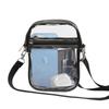 Bolsa Transparente Cruzada Personalizada para Mujer, Bolsa de Cosméticos Portátil de PVC para Viaje, Impermeable, Bolsa de Aseo para Cosméticos, Logotipo Portátil