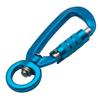Aleación de Aluminio hebilla para perro sujetando cuerda para mascota mosquetón en forma de D cierre automático con anillo giratorio gancho de resorte venta al por mayor de fábrica