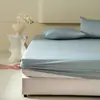 Modelo Nuevo 2026 Paquete de 60 Piezas Algodón Puro Satén de Xinjiang Algodón de Fibra Larga Sábana Ajustable Color Sólido Cubre Cama de Algodón Puro Protector de Colchón Juego de Tres Piezas
