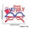Gafas con Letras USA Día de la Independencia Americana 2026 4 de Julio Día Nacional Decoración de Fiesta Marco de Gafas para Foto